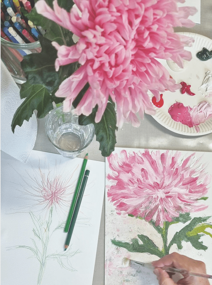 Home page Workshop Bloemen Schilderen