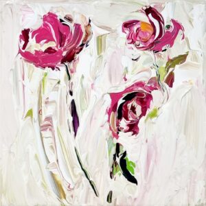 Schilderij 'Bloemenspoor I' Lucy Nouwens