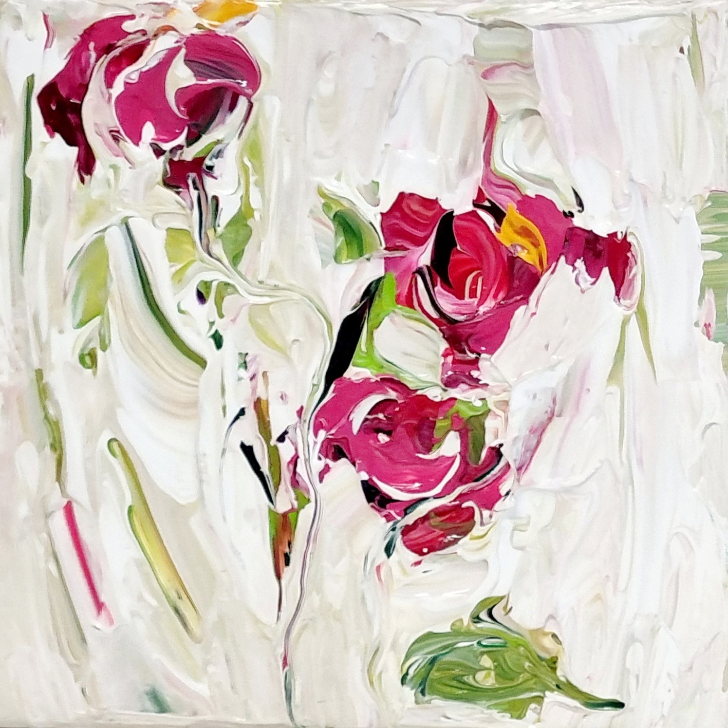 Schilderij 'Bloemenspoor' Lucy Nouwens