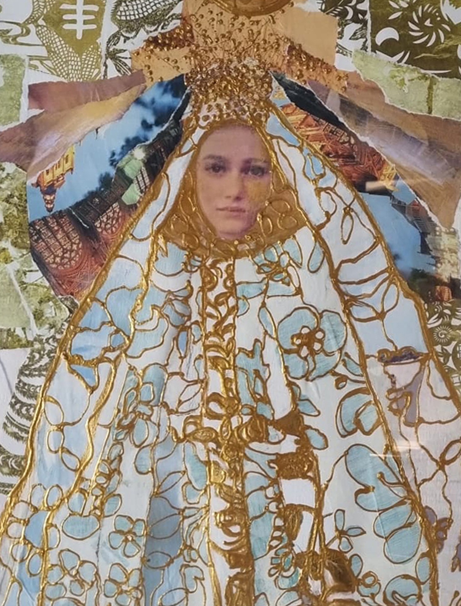 Collage-schilderij 'Believe' Lucy Nouwens